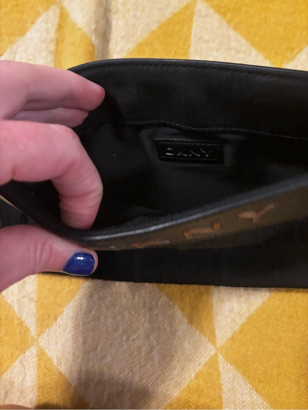 DKNY Black Mini Bag Purse Vintage 90s - Picture 5 of 10
